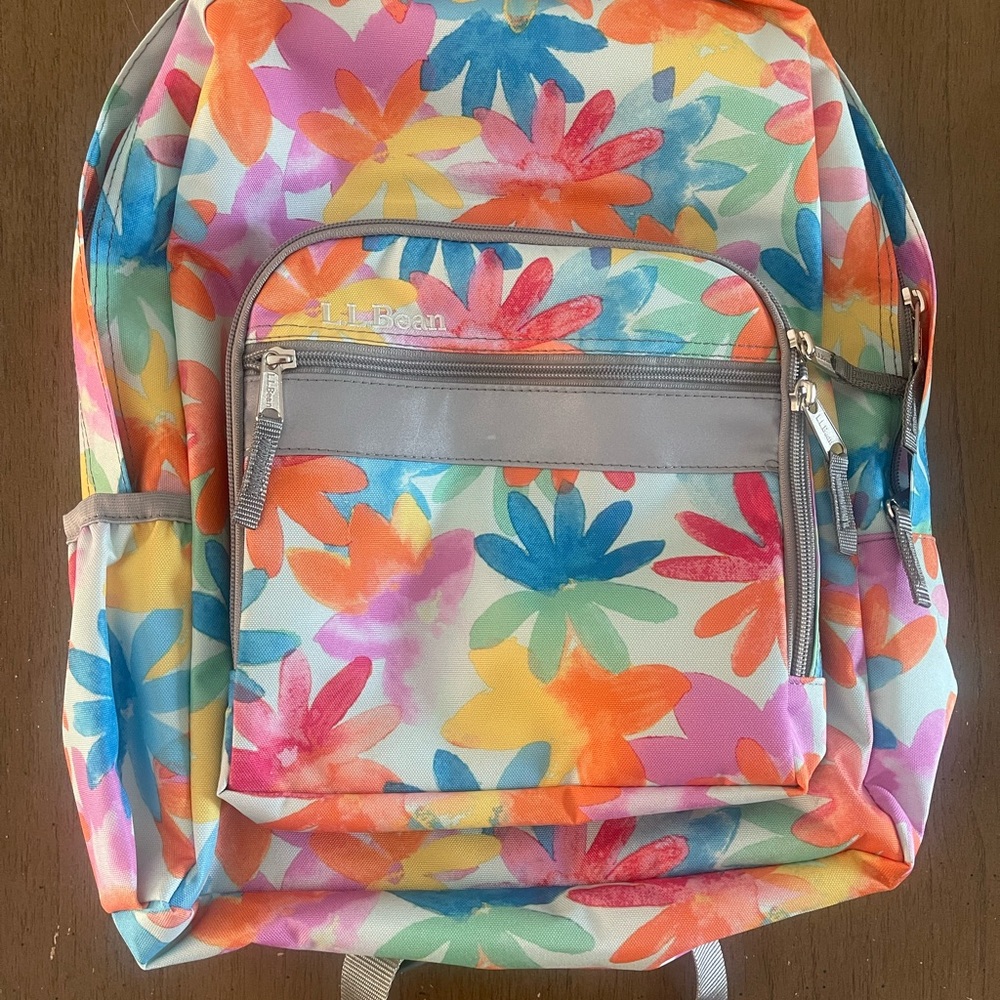 L.L. Bean Floral Backpack